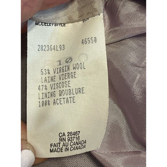 Marissa Minicucci Pencil Skirt Size 8 Lavender Pastel Crepe Wool Blend Office - Picture 5 of 6